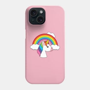 Unicorn and Rainbow with Clouds Kawaii Phone Case