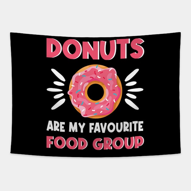 Funny Donut Lover Saying Doughnut Tapestry by Anassein.os