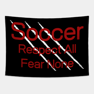 Soccer Fear None Tapestry