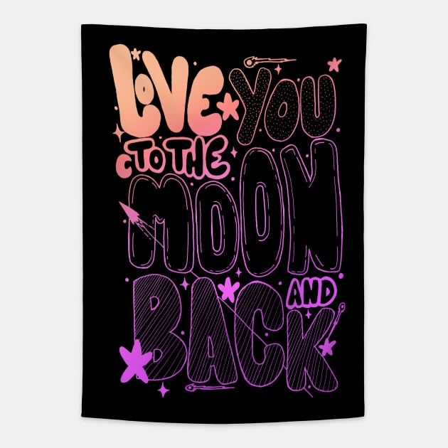 Love you to the... Tapestry by Swadeillustrations