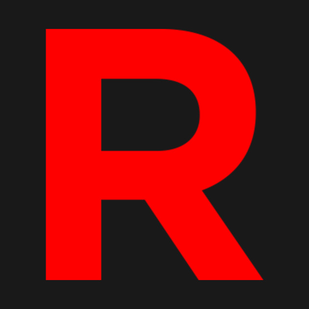 Team Rocket R Logo Team Rocket TShirt TeePublic