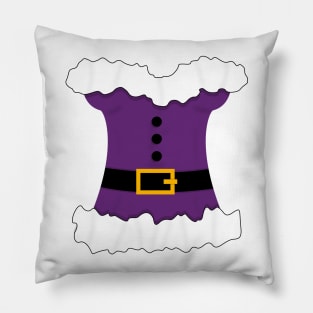 White and Purple Corset Christmas Mrs Claus Pillow