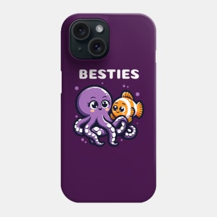 Octupus and Clown Fish Besties Phone Case