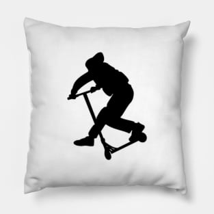 Scooter boy Cancan black Pillow