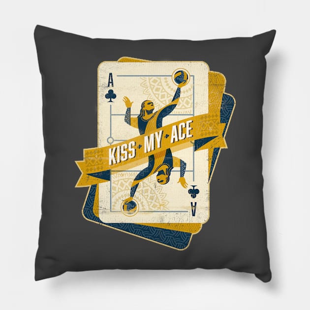 Kiss My Ace (of Clubs) | Volleyball Pillow by Volleyball Merch