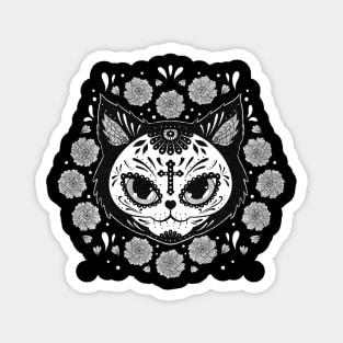 Day of the Dead kitty Magnet