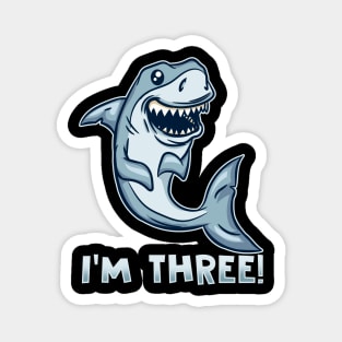 I'm Three - Shark Boy 3rd Birthday T-Shirt Magnet