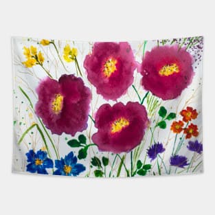 Watercolor floral 6 Tapestry