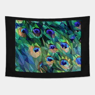 Peacock Feather Abstract Tapestry