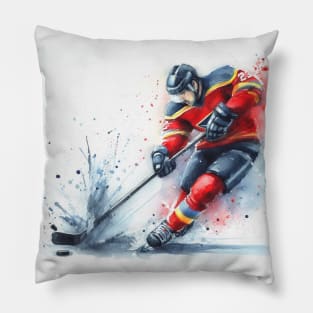 Hockey Slapshot Pillow