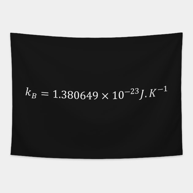 Boltzmann Constant Value Tapestry by ScienceCorner