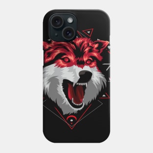 angry wolf Phone Case