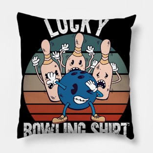 Lucky Bowling Shirt Pillow