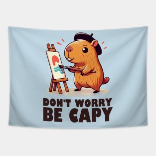 Capybara Painting Tapestry