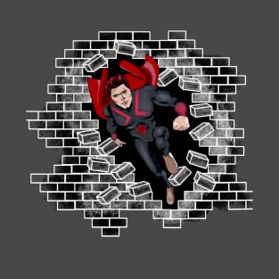 superhero bursting a wall T-Shirt