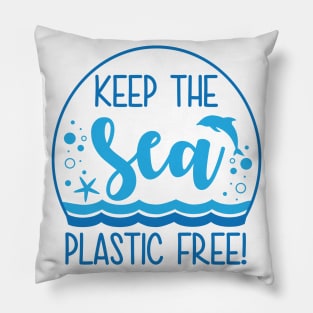 Keep The Sea Plastic Free Pillow