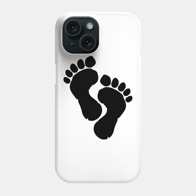 Foot Prints Phone Case by LudlumDesign