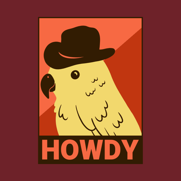 Parrot Howdy / yellow parrot / Funny Parrot by Redboy