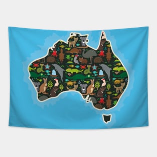 Map of Australia Tapestry