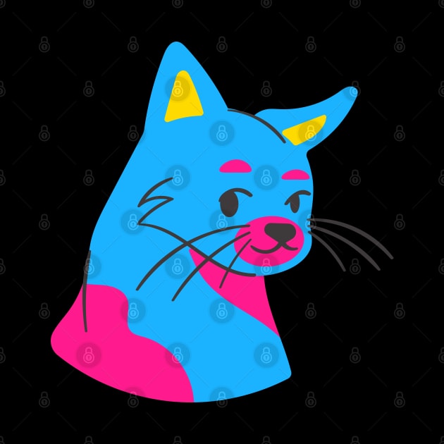 Cat in pansexual colors by teesdottop