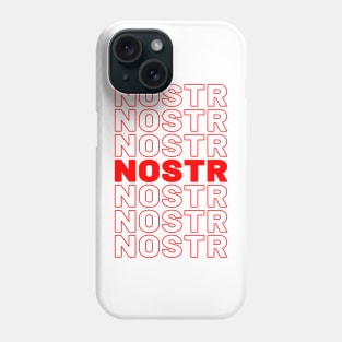 Nostr Decentralized Network Protocol Bitcoin Phone Case