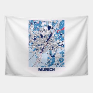 Munich - Germary MilkTea City Map Tapestry