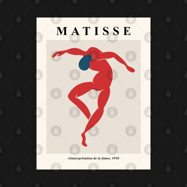 Henri Matisse Red The Dance Design Exhibition Wall Art, Art Print Poster, Men Women Tshirt by VanillaArt