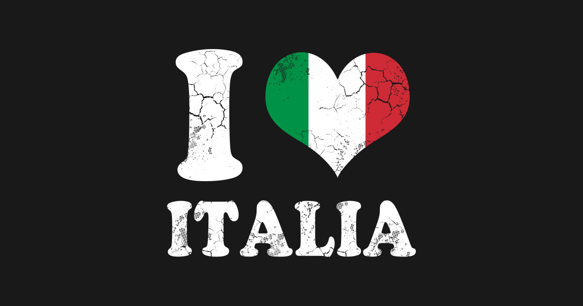 I Love Italia Flag Italian Italy Italia TShirt TeePublic