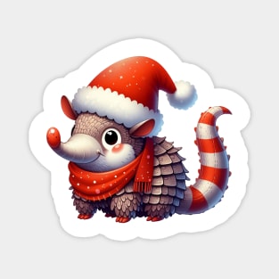 Cute Holiday Armadillo Magnet