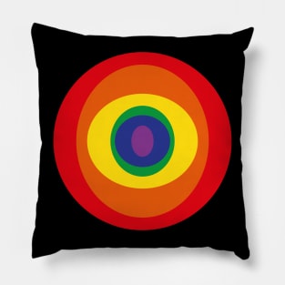 Retro Pop Circles and Ovals Pillow