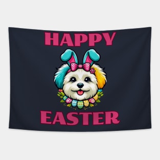 Maltipoo Easter Bunny Tapestry