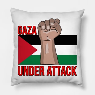 Gaza Under Attack Pillow