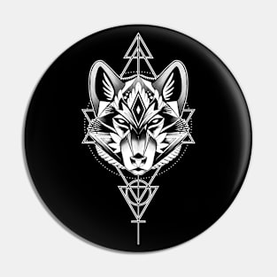 Wolf Tattoo Pin