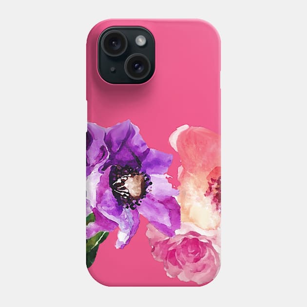 Beautiful dry brushed flowers Phone Case by madmonkey