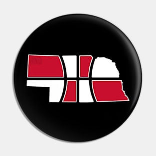 Nebraska Basketball Pin