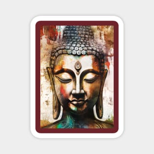 Inner peace face Magnet