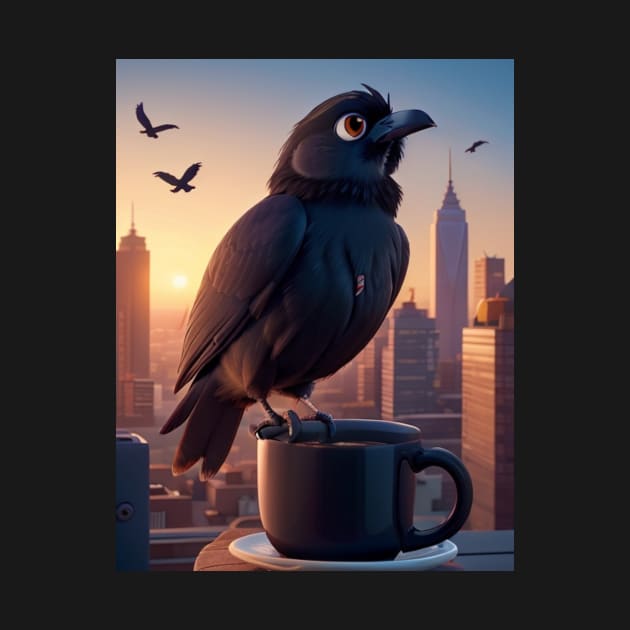 CAW-fee Crow: Morning Brew Alertness by Soloha