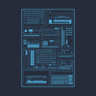 Drum Machine Synth Collection for Electronic Musician T-Shirt