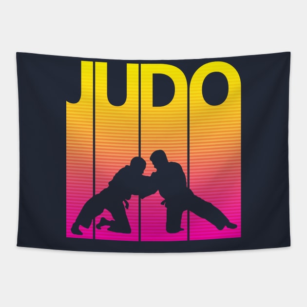 Vintage Retro Judo Gift Tapestry by GWENT