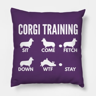 Corgi Training Corgi Dog Tricks Pillow