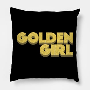 Golden Girl /// Retro 80s Aesthetic Pillow