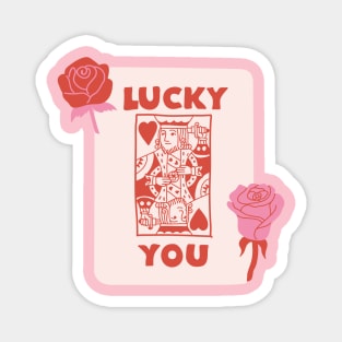 Lucky You Card Magnet