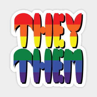 They/Them Pronouns Magnet