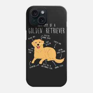 Golden Retriever Anatomy Phone Case