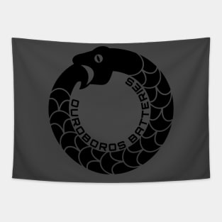 Ouroboros Batteries Logo Tapestry