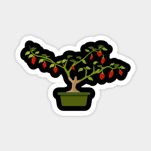 Bonchi Chili in Green Pot Magnet