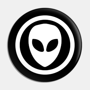 Alien UFO face Pin