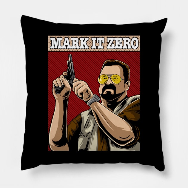 walter mark it zero Pillow by opoyostudio