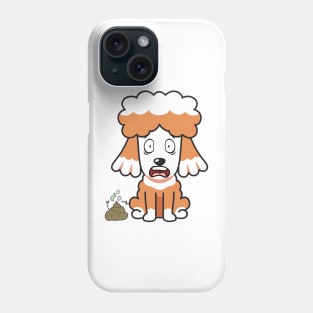 Funny poodle smells poo poo Phone Case