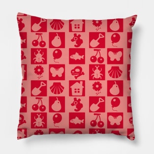 Villager Inventory (Red) Pillow